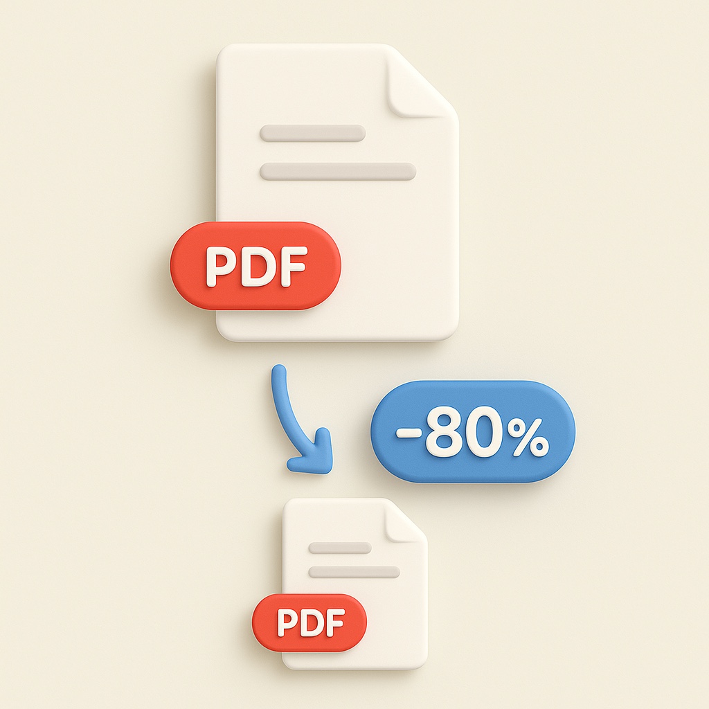 Сжатие PDF онлайн — сравнение размеров до и после